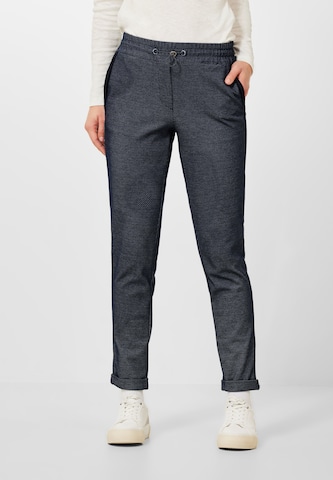 Coupe slim Pantalon CECIL en bleu : devant