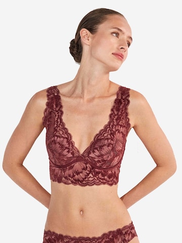 Gisela - Bustier Sujetador en rojo: frente