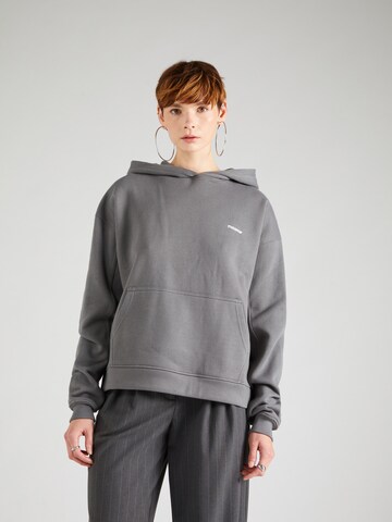 Sweat-shirt Misspap en gris : devant