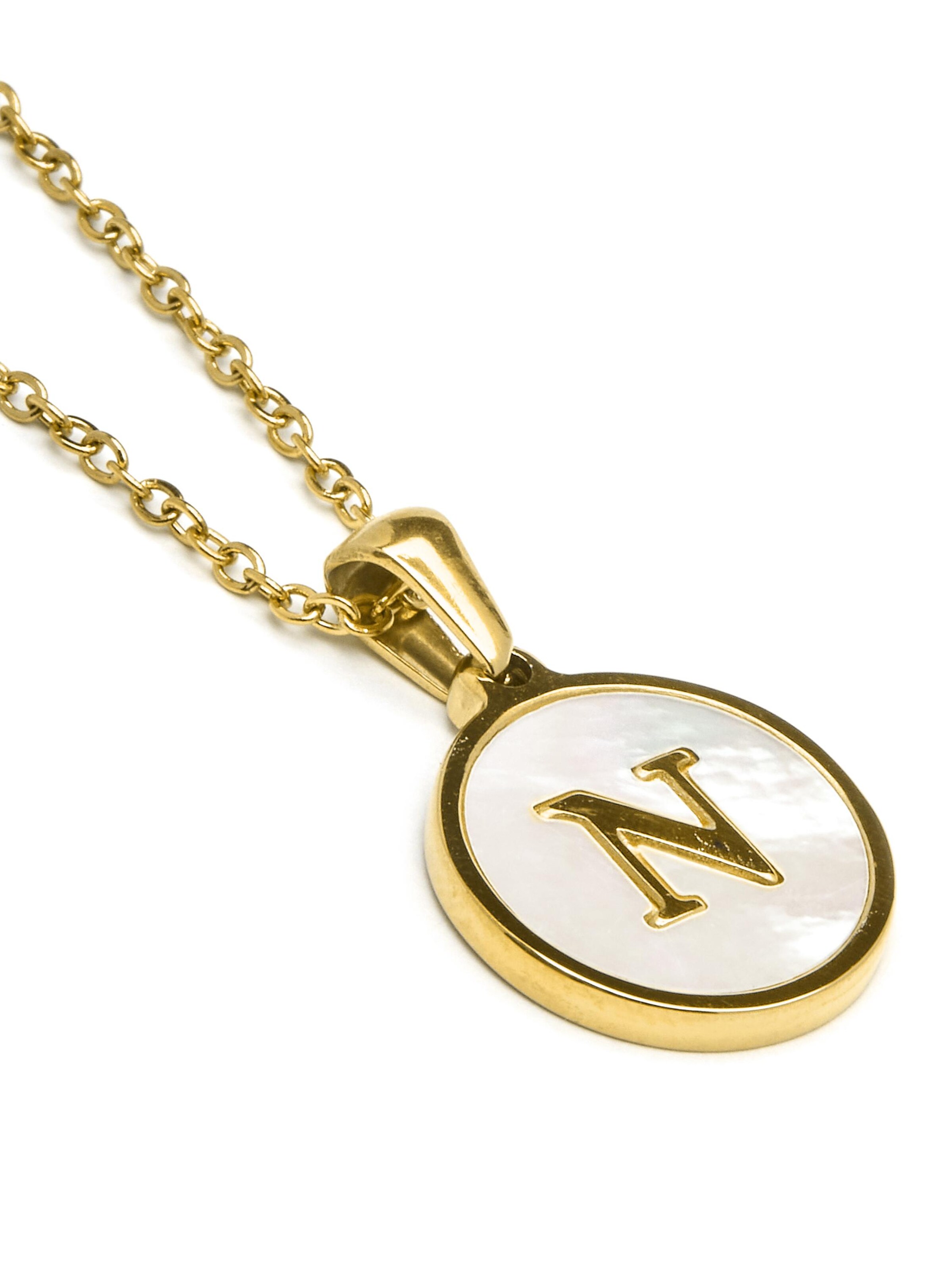 Luxenter Necklace 'Alphabet' in White