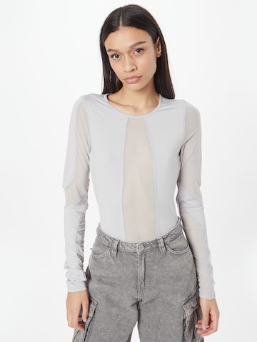 WEEKDAY Shirt 'Astrid' in Grey: front