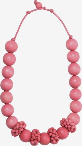 COLLEZIONE ALESSANDRO Necklace 'Letizia' in Pink: front