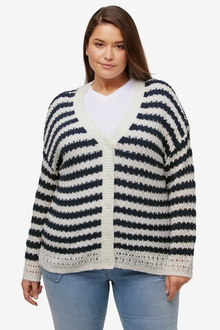 Ulla Popken Knit Cardigan in Black: front