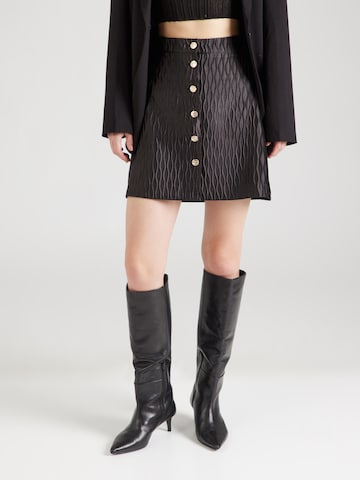 YAS Skirt 'YASRIPPLE' in Black: front