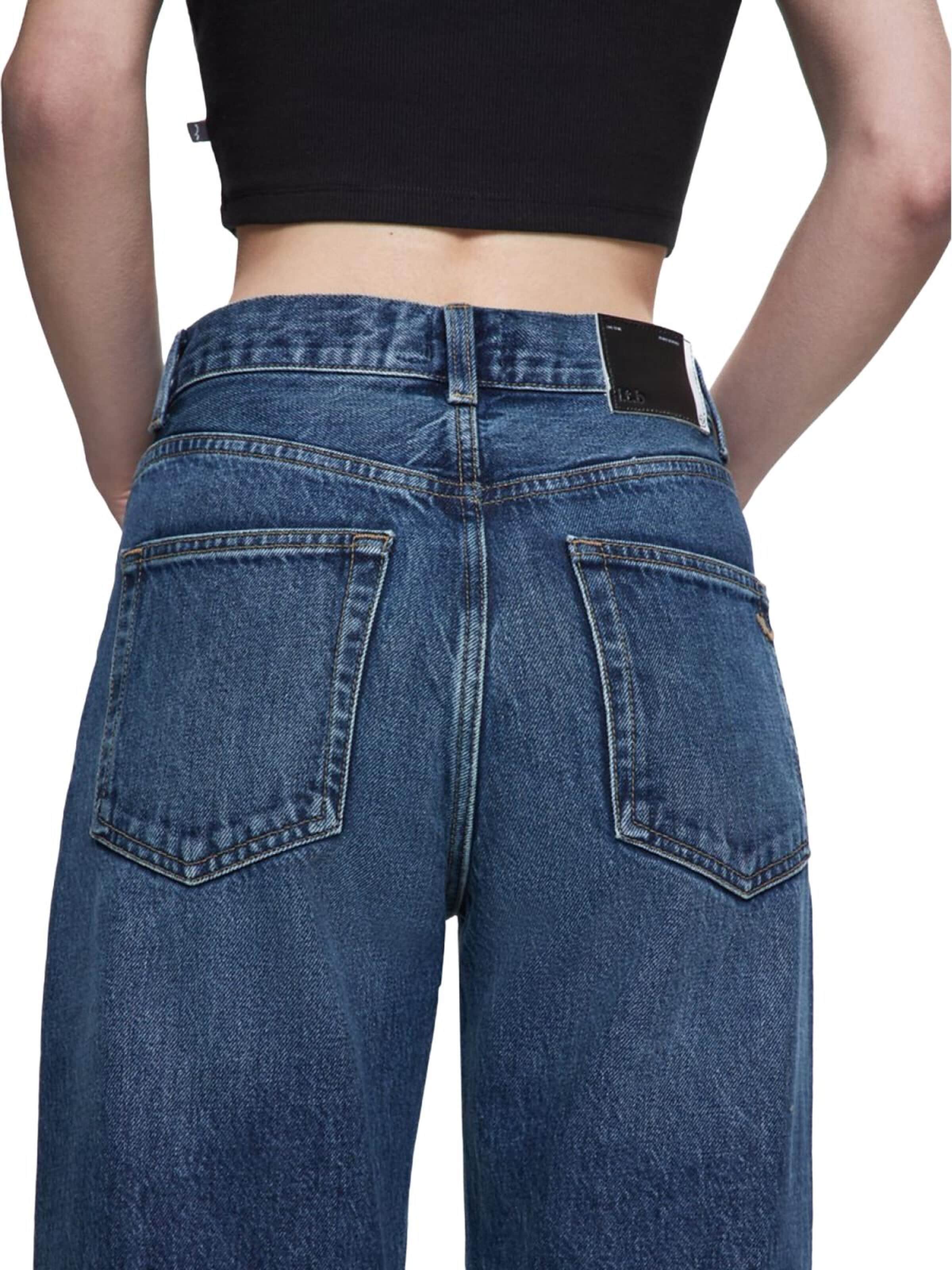 LTB Jeans Regular Jeans 'LTB Jeans Vanetta Straight Leg High Waist Mid Indigo Jeanshose' in Blue