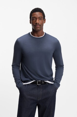 BOSS Pullover 'Leno-P' in Blau: Vorderseite