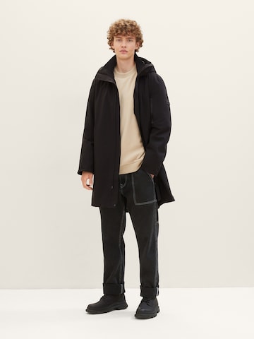 TOM TAILOR DENIM Between-seasons parka in Black