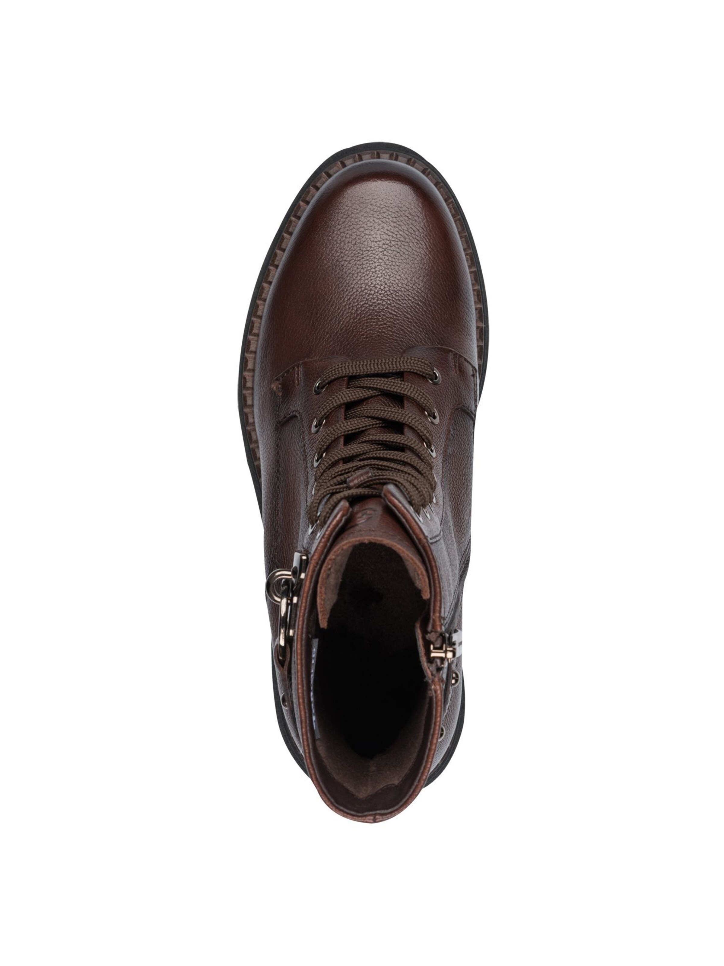 Tamaris Lace-up bootie in Brown