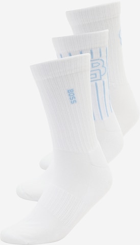 Chaussettes BOSS Black en blanc : devant