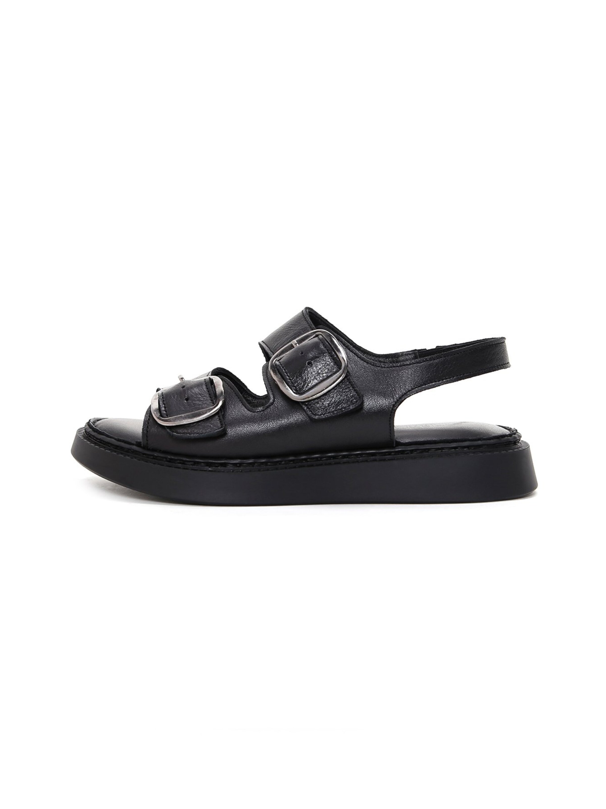 Derimod Sandaal in Zwart: voorkant