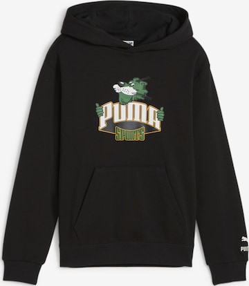 PUMA Sweatshirt 'FOR THE FANBASE' in Zwart: voorkant