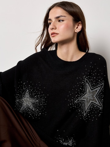 Pull-over ' ' Apricot en noir