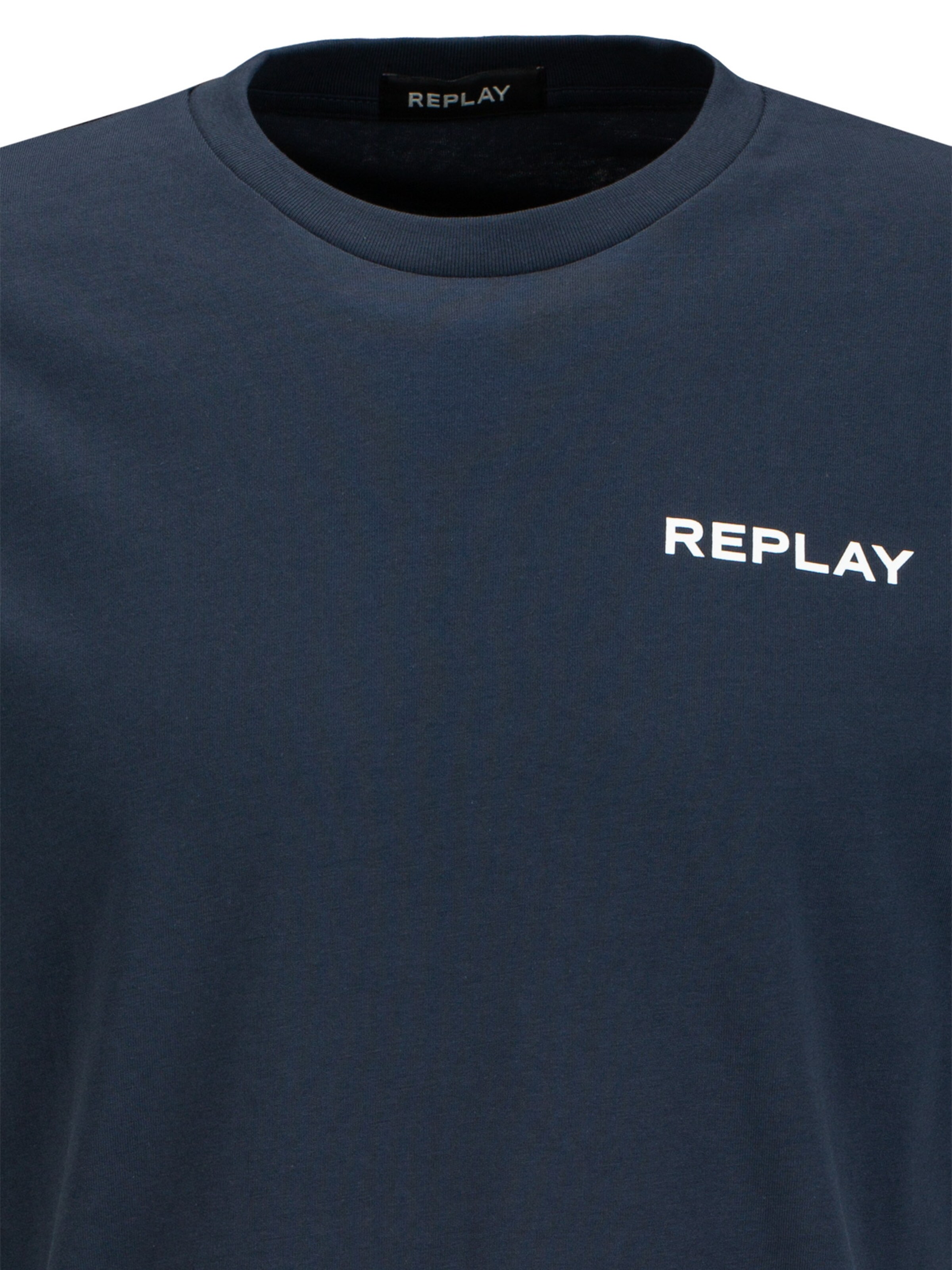 REPLAY Shirt 'Piece' in Blue