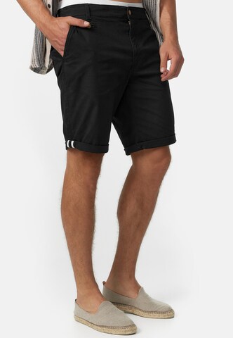 INDICODE JEANS Regular Chino 'Creel' in Zwart