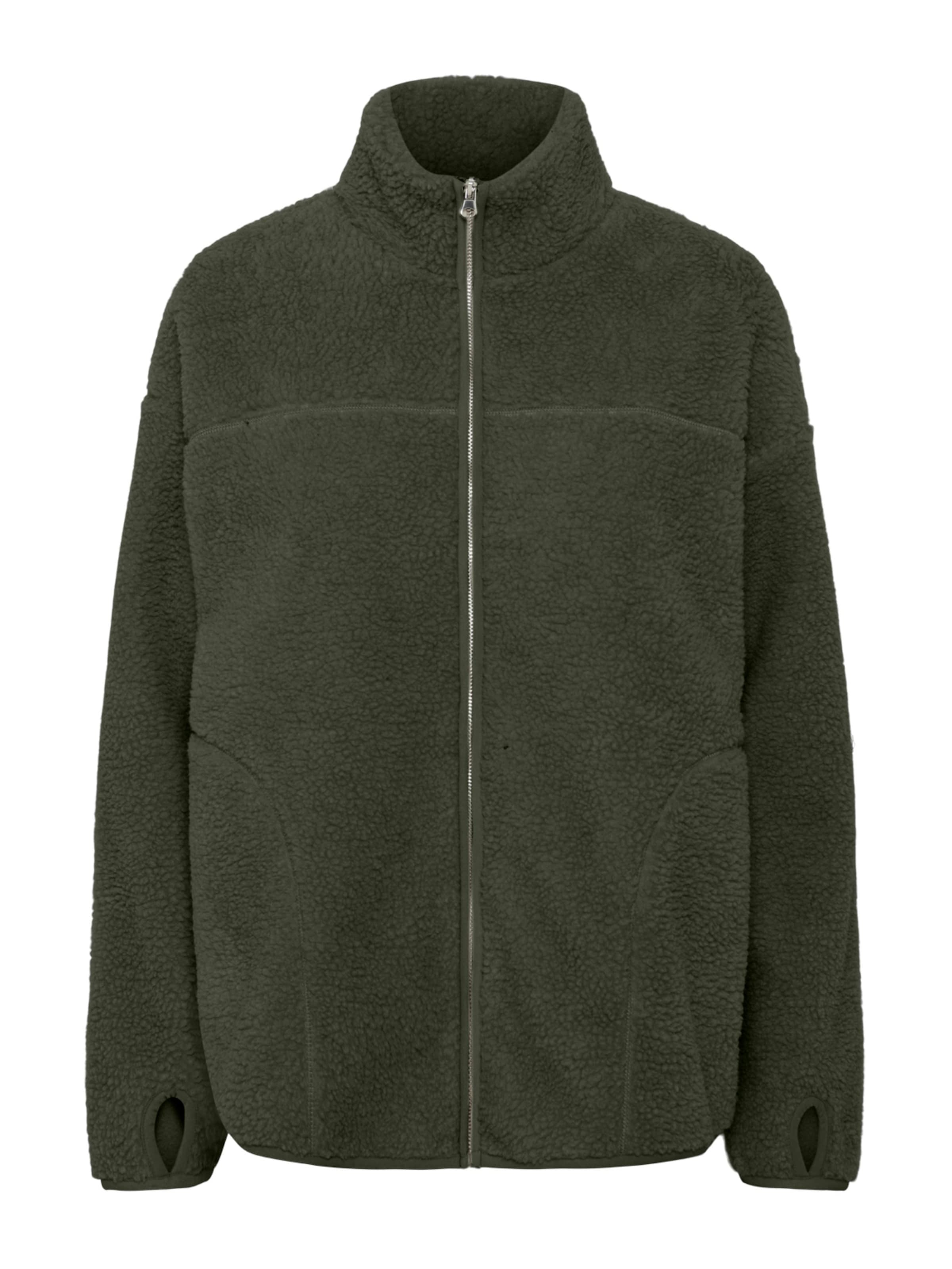 PIECES Ζακέτα φλις 'PCSadia' σε πράσινο: μπροστά