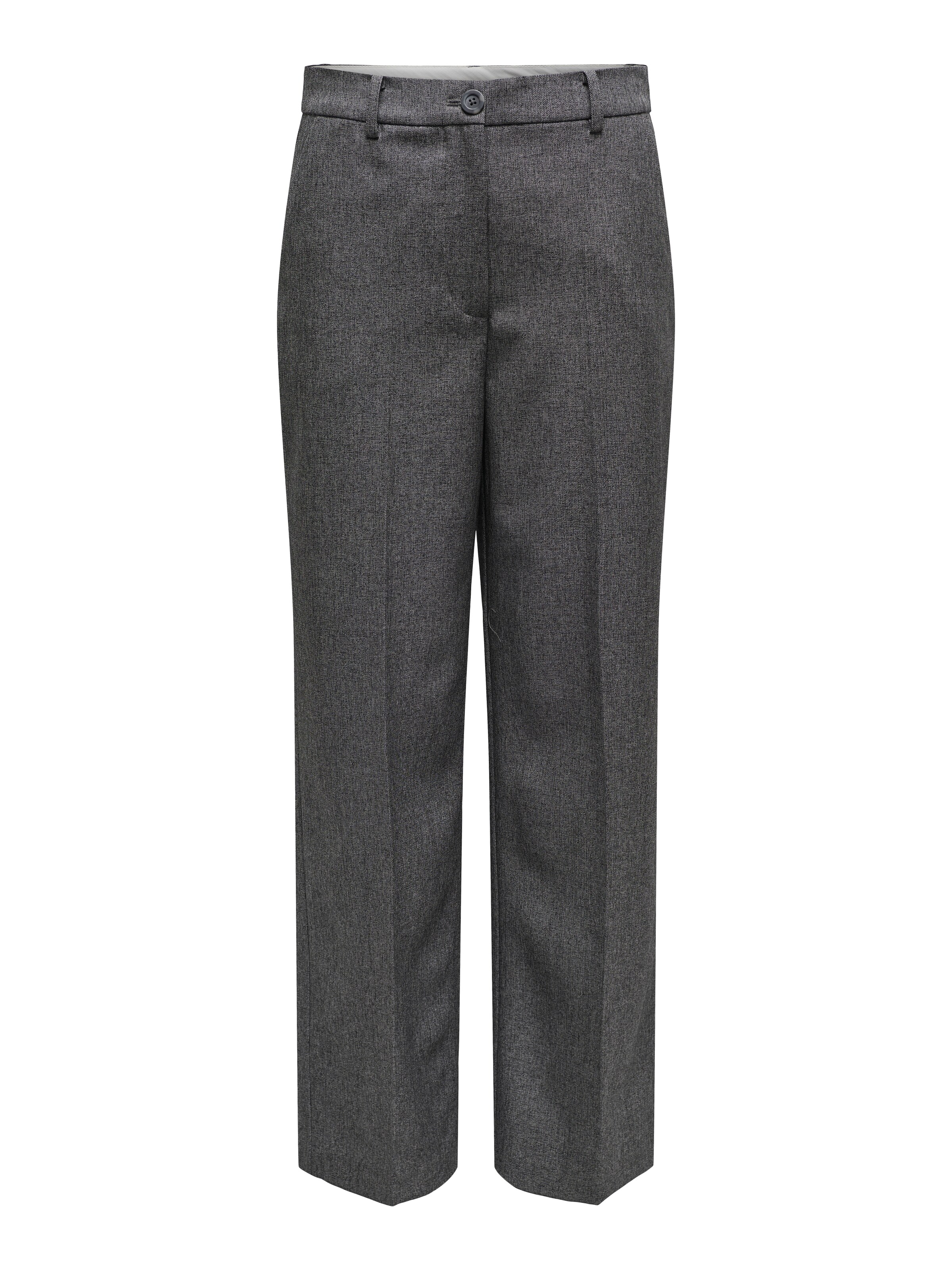 JDY Bő szár Ráncos nadrág 'JDYBLOOM SIRI' - fekete: elől