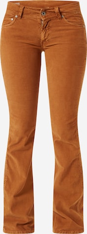 Pepe Jeans - Bootcut Pantalón 'Pimlico' en marrón: frente