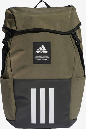 ADIDAS SPORTSWEAR Sports backpack '4ATHLTS Camper' in Olive / Black / White, Item view