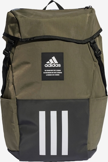 ADIDAS SPORTSWEAR Sports backpack '4ATHLTS Camper' in Olive / Black / White, Item view