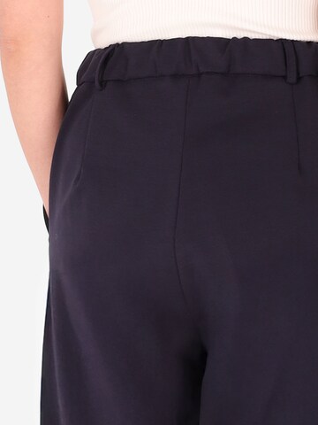 Distretto12 Wide leg Pleat-Front Pants ' PALAZZO MILANO ' in Blue