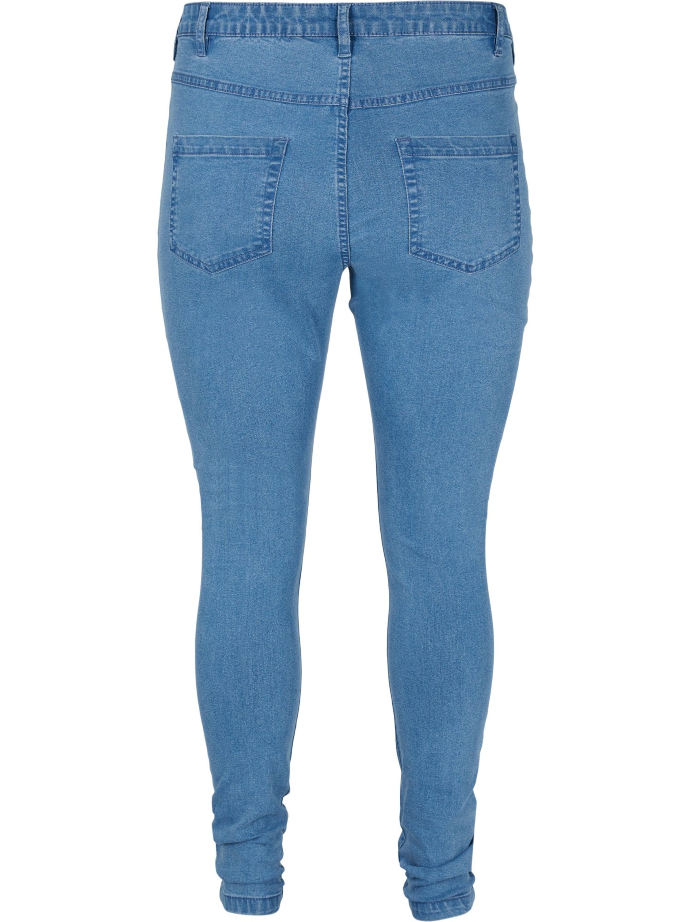 Coupe slim Jean 'AMY' Zizzi en bleu