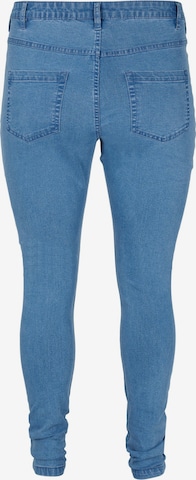 Zizzi Slimfit Jeans 'AMY' i blå