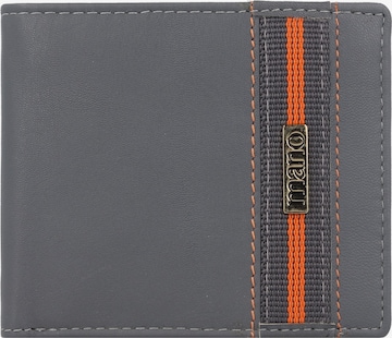 mano Wallet 'Don Leonardo' in Grey: front