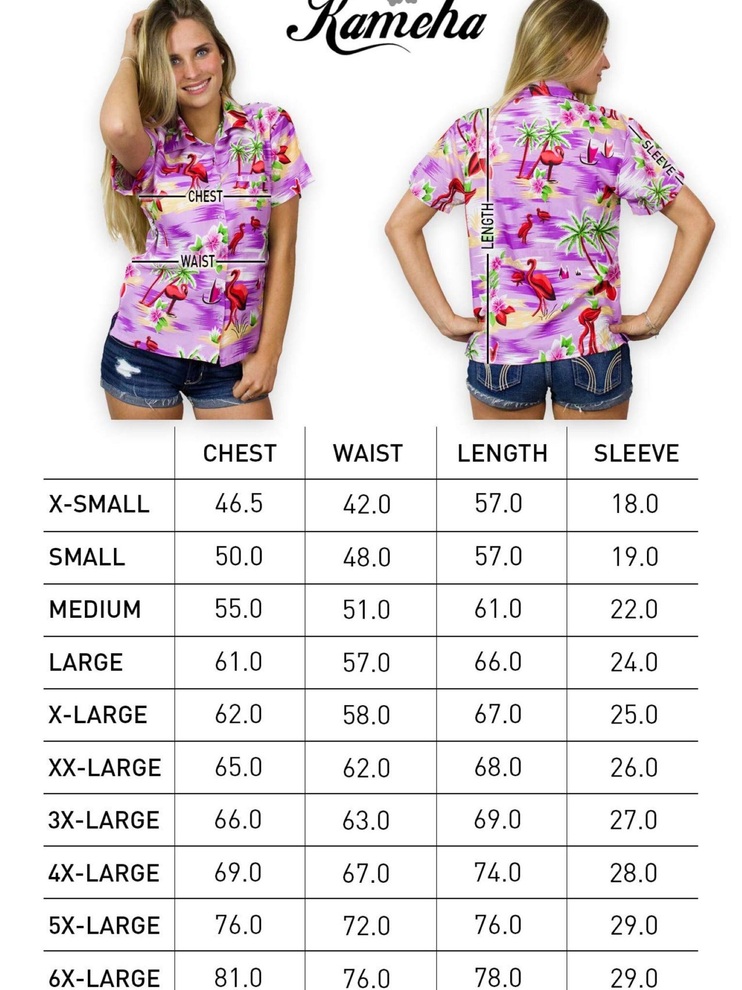 Camicia da donna 'Flamingos' di King Kameha in lilla
