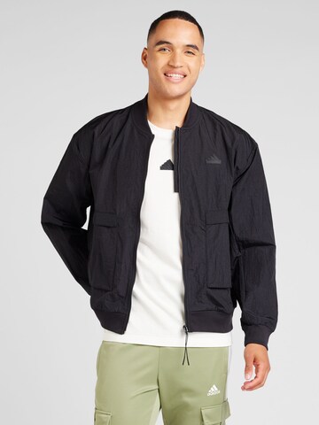 ADIDAS SPORTSWEAR Sportjas in Zwart: voorkant