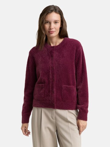 TOM TAILOR Knit cardigan in Red: front