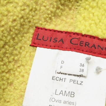 Luisa Cerano Lederjacke / Ledermantel S in Braun