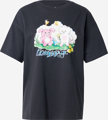 T-shirt 'BESTIES' CONVERSE en noir : devant