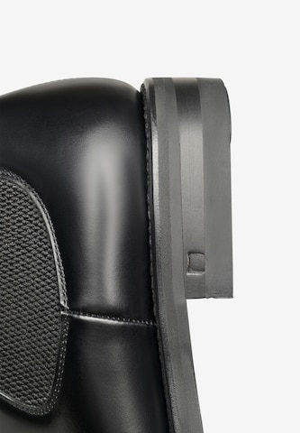 Henry Stevens Chelsea Boots Rahmengenäht ' Winston CB1 ' in Schwarz