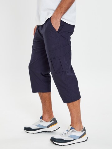 Threadbare Regular Cargobroek 'Bruce' in Blauw