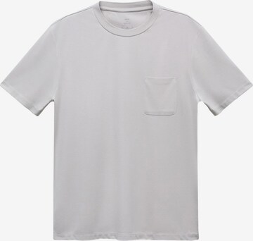 MANGO MAN T-shirt 'BERGAMO' i vit: framsida