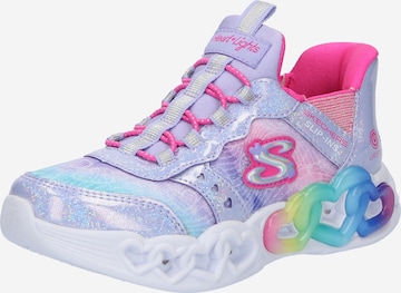 purpurinė SKECHERS Sportbačiai 'INFINITE HEART LIGHTS - ETERNAL SHIMMER': priekis