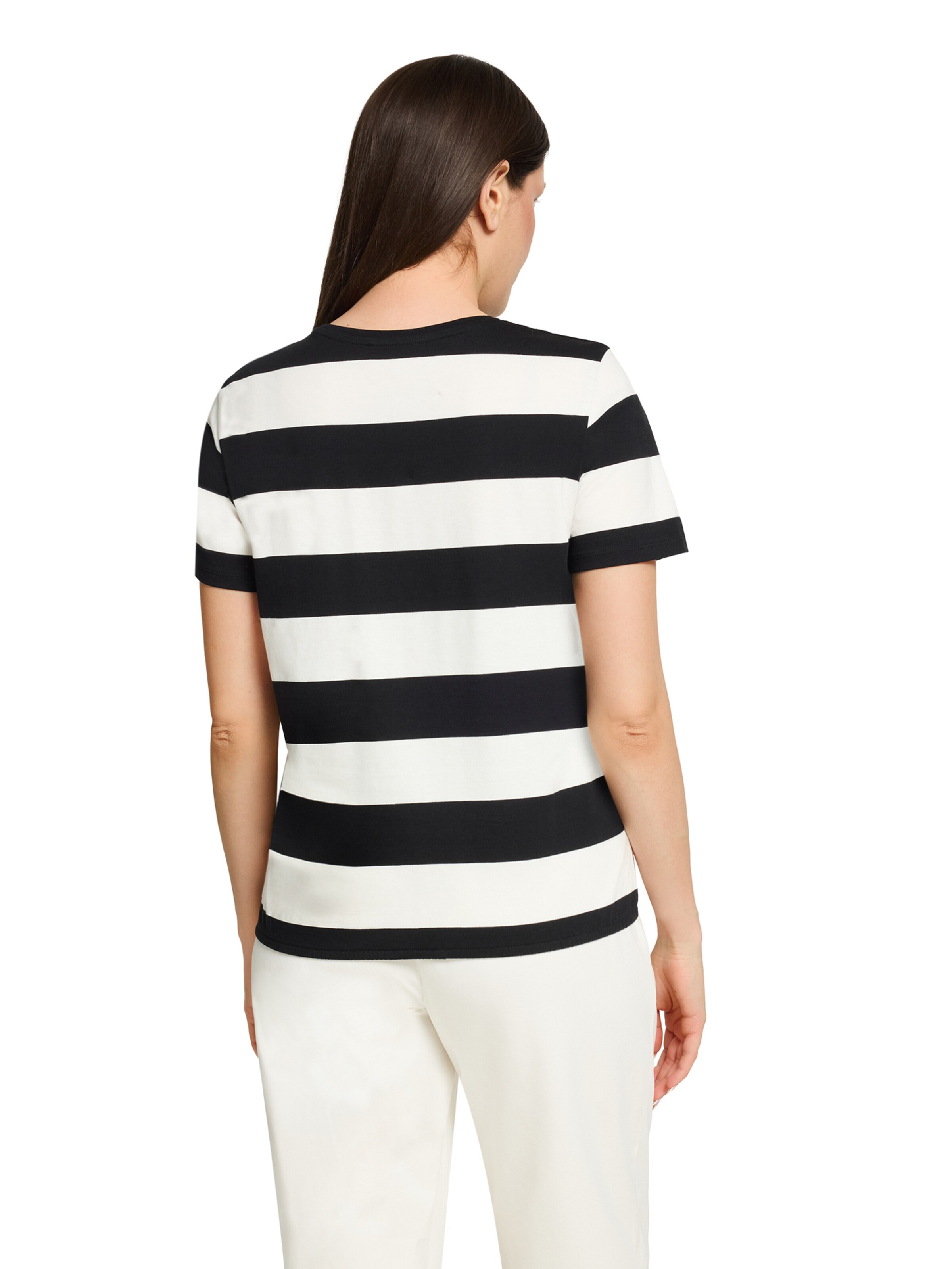 Betty Barclay Ringelshirt mit Tunnelzug in Schwarz
