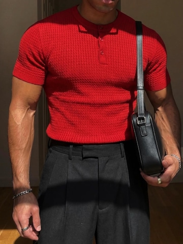 Kleidermafia Shirt in Rood: voorkant