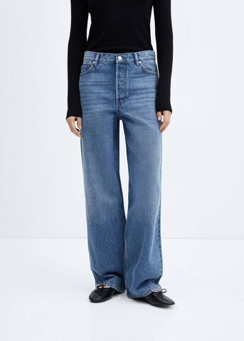 MANGO Wide Leg Jeans 'Massy' i blå: forside