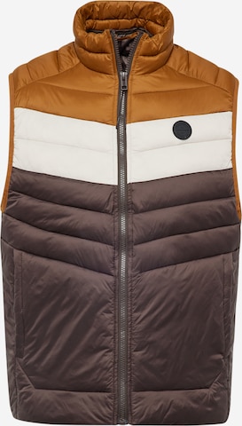 Gilet 'JJESPRINT' JACK & JONES en marron : devant
