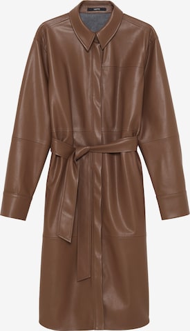 Someday Shirt Dress 'Qeda' in Brown: front