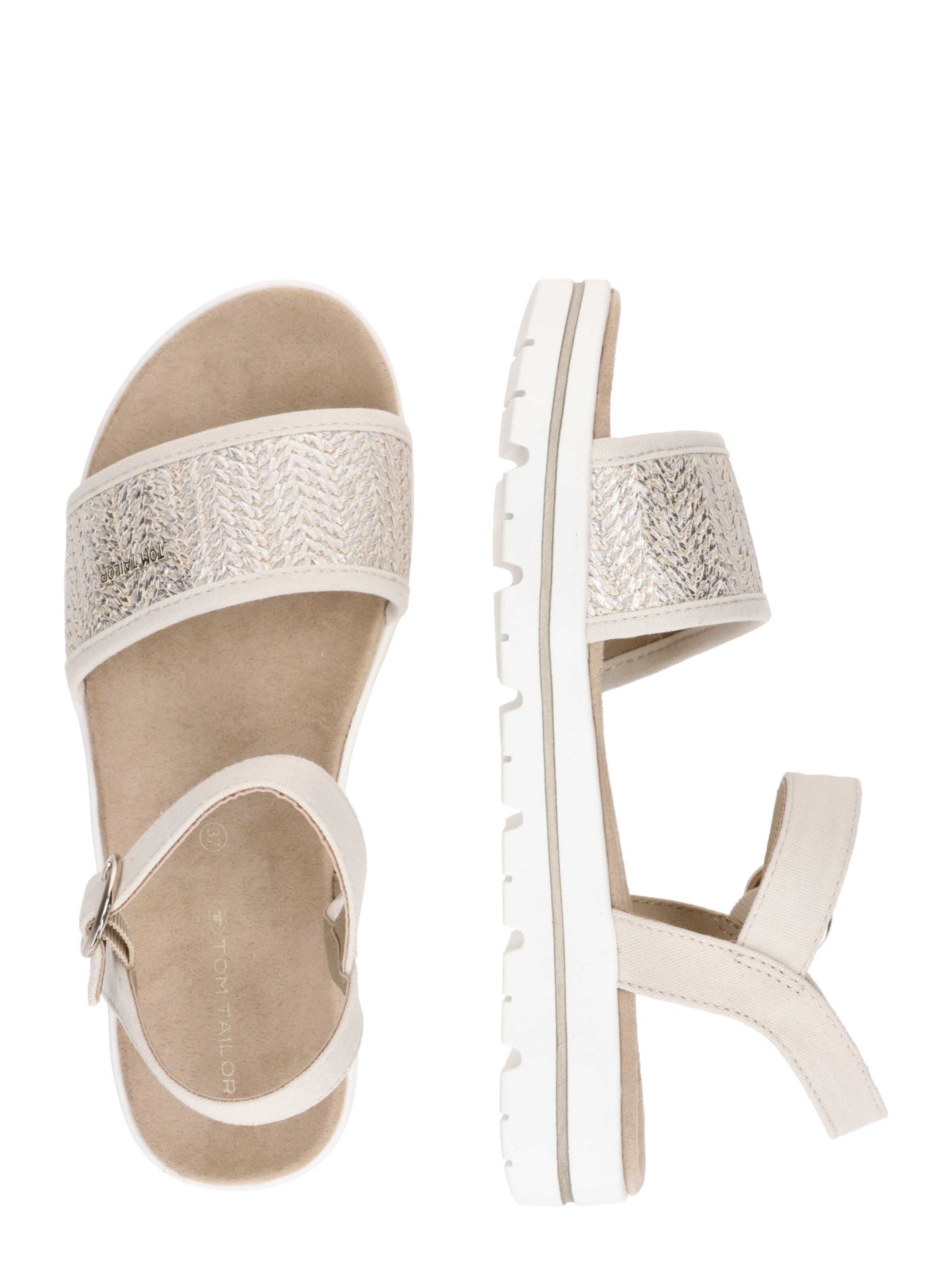 TOM TAILOR Sandale in Gold