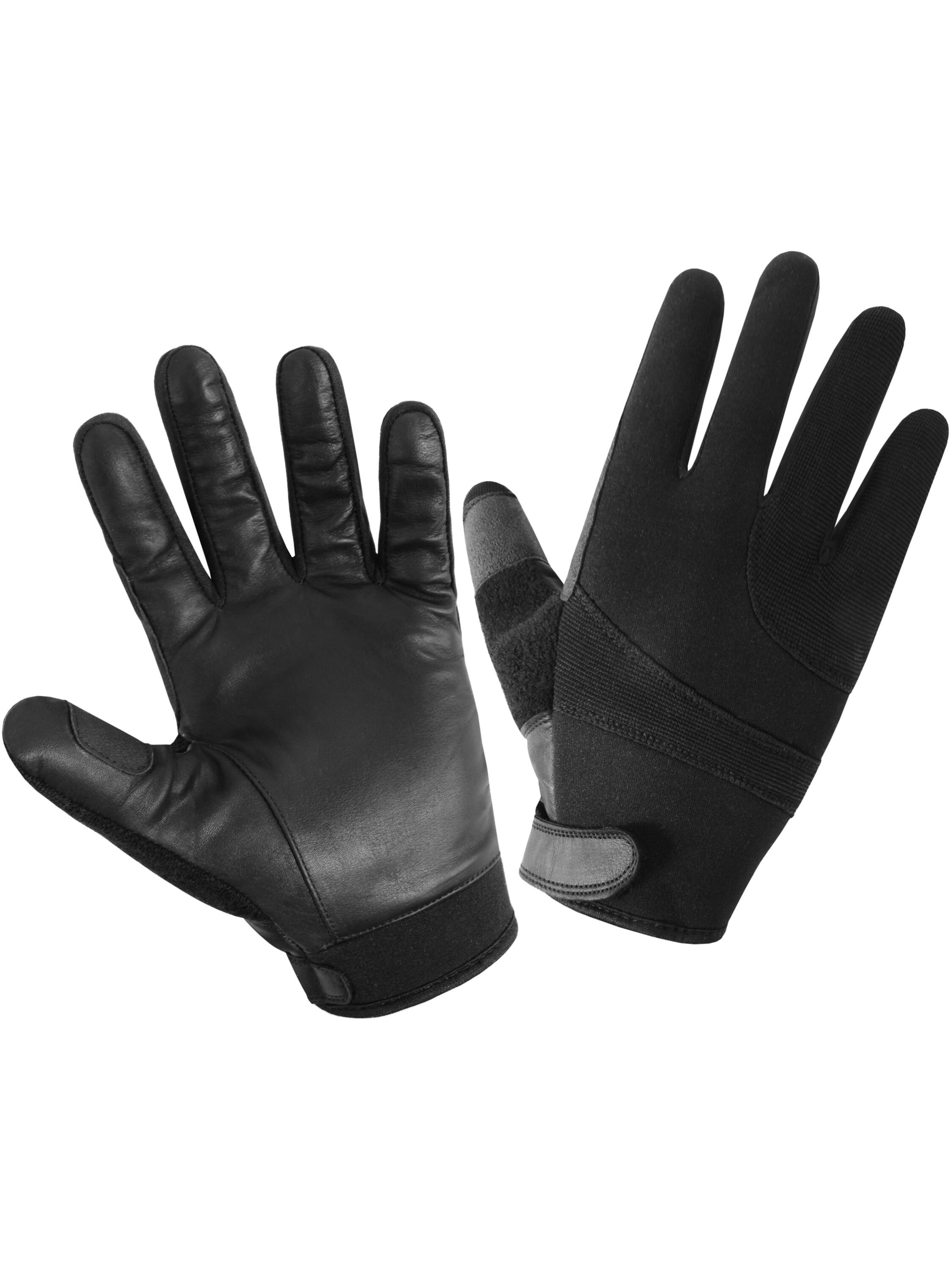 normani Fingerhandschuhe ' Instinct ' in Schwarz: Vorderseite