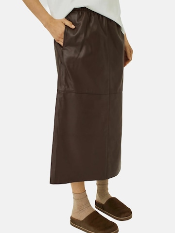 NORR Nederdel ' Shelby ' i brun: forside