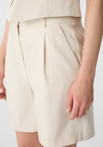 COMMA Loosefit Bandplooibroek in Beige