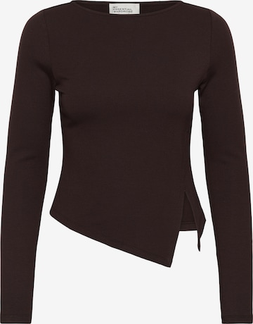 My Essential Wardrobe - Blusa en marrón: frente