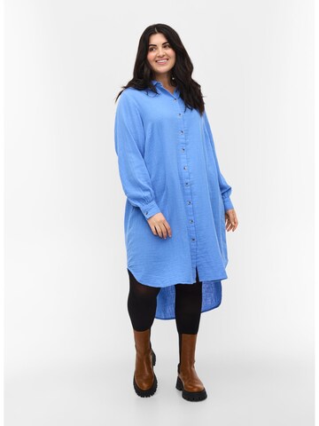 Zizzi Bluse 'XPANO' in Blau