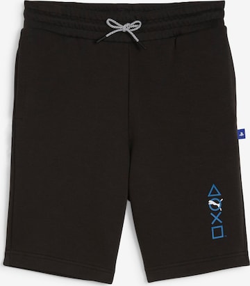 PUMA Normální Kalhoty 'PUMA X PLAYSTATION' – černá: přední strana