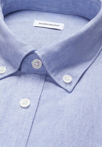 SEIDENSTICKER Regular Fit Businesshemd in Blau