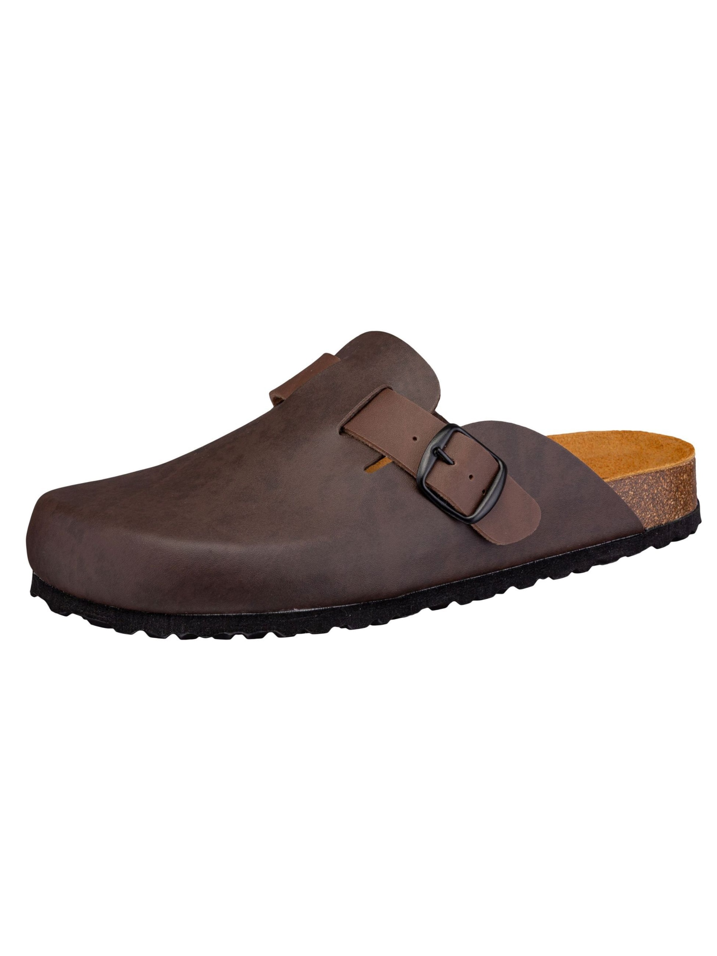 LICO Pantolette ' Bioline ' in Braun: Vorderseite